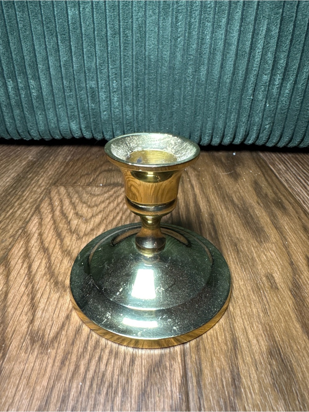 Brass Candlestick Holder - Gold Finish